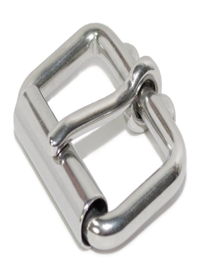 Nickel Smart Stainless Steel Roller Buckle - 1½ Inch Nickel Free Belt Buckle with Polished Silver-tone Finish - Image 1